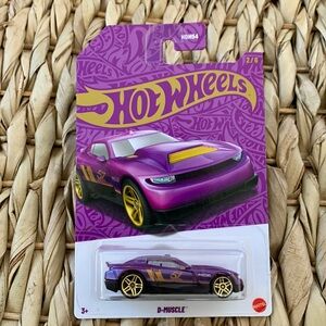 D Muscle Car Hot Wheels Purple Gold 57 Anniversary Series Hotwheels 2025 New